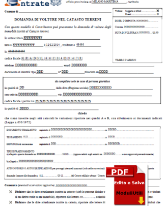 VOLTURE CATASTO TERRENI editabile