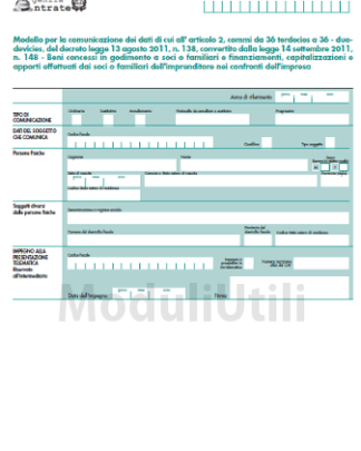 COMUNICAZIONE BENI D'IMPRESA
