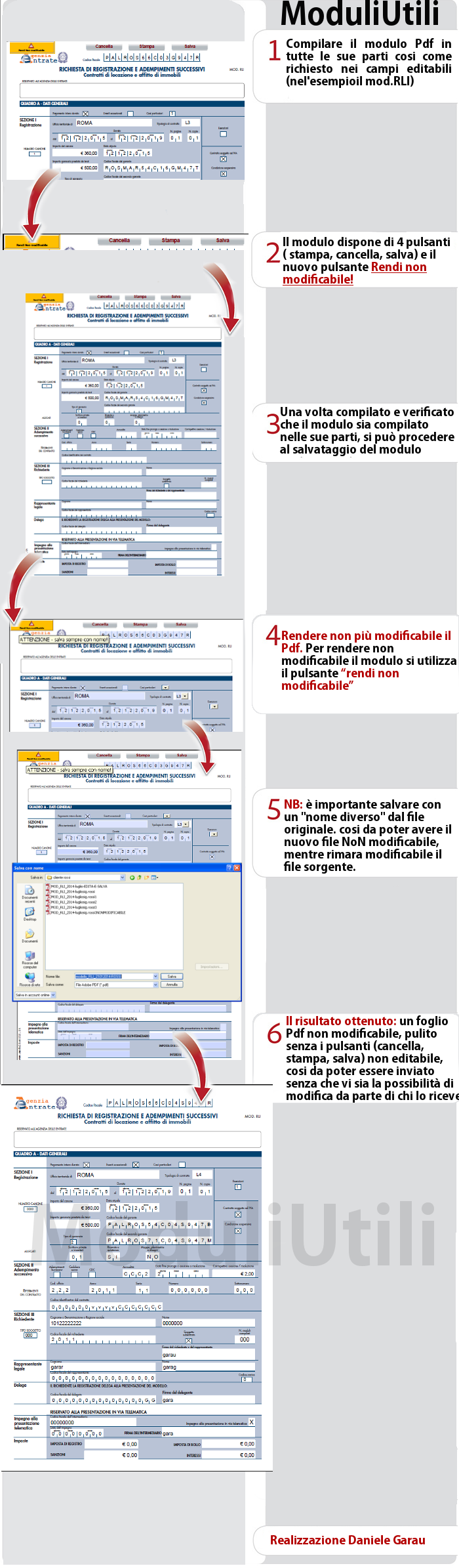 Pulsante pdf da editabile a non modficabile