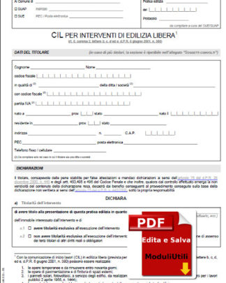 Modello CIL editabile
