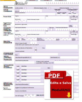 DICHIARAZIONE IVA 2015 EDITABILE