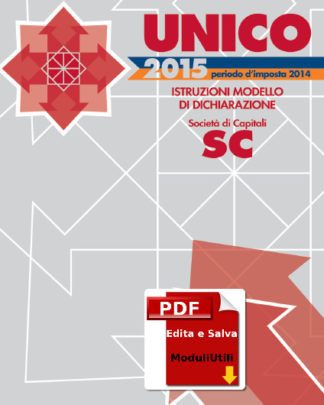 Unico Società Capitali 2015 Editabile