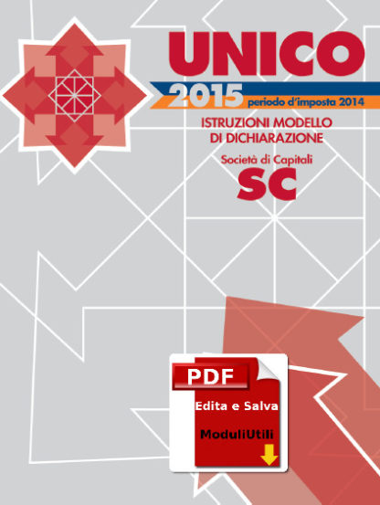 Unico Società Capitali 2015 Editabile