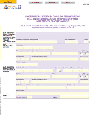 modello IPEA editabile