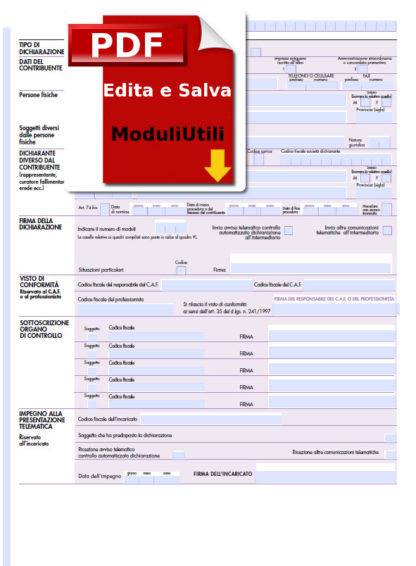 DICHIARAZIONE IVA 2018 EDITABILE