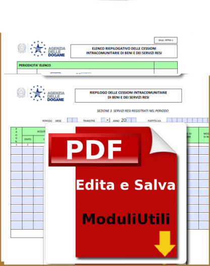 Mod. INTRA-1 Quater - Mod. INTRA-1