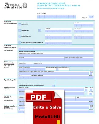 Modello  AA9/12 editabile