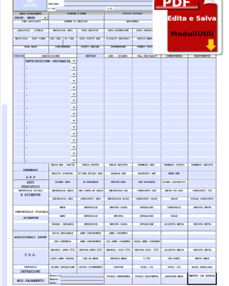 Libro Unico Lavoro Editabile