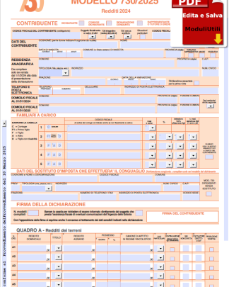 modello 730-2025 EDITABILE