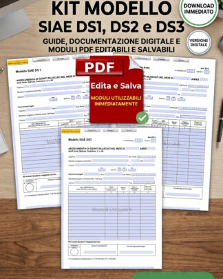 MODELLI editabili SIAE 2026 ASD Associaizoni sportive